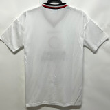 1996-1997 Man Utd Away White Retro Soccer Jersey