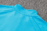 2024 JOM Lake Blue Half Pull Tracksuit (半拉链)