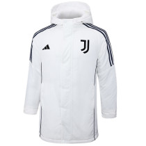 24-25 JUV White Hooded Windbreaker Fabric Cotton Coat #G225