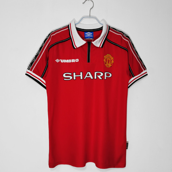 1998-1999 Man Utd Home Retro Soccer Jersey