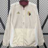 24-25 Belgium Red & Khaki Double Sided Windbreaker (双面风衣)