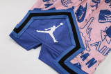 C2444 Jordan Pink Blue Casual Short Pants
