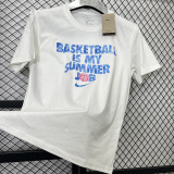 T208 NK White High Quality Casual T-Shirt