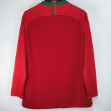 2018 Portugal Home Long Sleeve Retro Soccer Jersey(长袖)