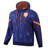 24-25 Netherlands Royal blue Windbreaker (High Quality)球员