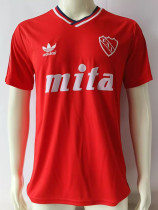 1989-1990 CA Independiente Red Retro Soccer Jersey *三叶草