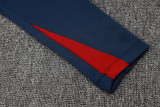 2024 NK Royal Blue Half Pull Tracksuit #05(半拉链)(红色领)