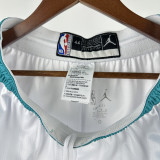 Hornets White City Edition Top Quality NBA Pants