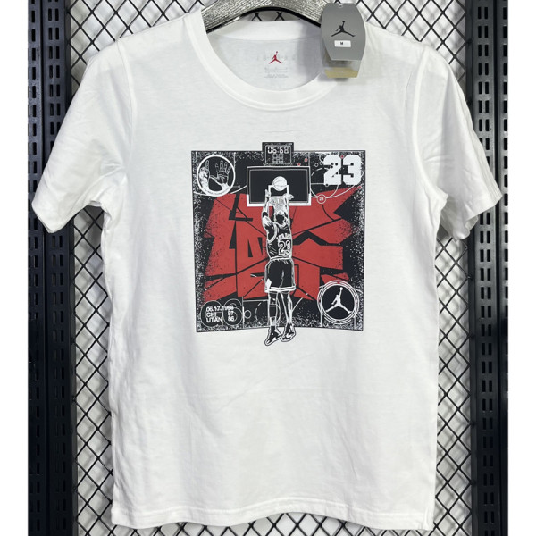 T119 Jordan White High Quality Casual T-Shirt #绝杀