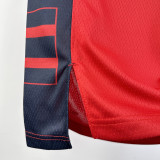 24-25 Clippers LEONARD #2 Red Top Quality Hot Pressing NBA Jersey (Trapeze Edition) 飞人版