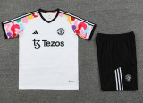 24-25 Man Utd White Training Short Suit