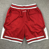 BULLS Red City Edition Top Quality NBA Pocket Pants #公牛C连体