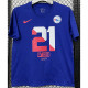 T192 76ERS EMBIID #21 Blue High Quality Casual T-Shirt
