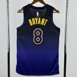 24-25 LAKERS BRYANT #8 Royal blue City Edition Top Quality Hot Pressing NBA Jersey