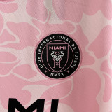 23-24 Inter Miami Pink Joint Edition Fans Soccer Jersey (左袖带图案) 猿