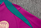 24-25 PSG Rose red Kids Half Pull Tracksuit (童装)(半拉链)