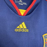 2010 Spain Away Royal Blue Retro Soccer Jersey(带胸前决赛字)