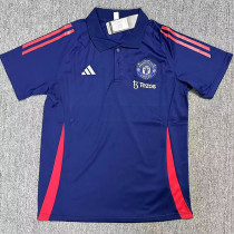 24-25 Man Utd Royal blue Polo Short Sleeve