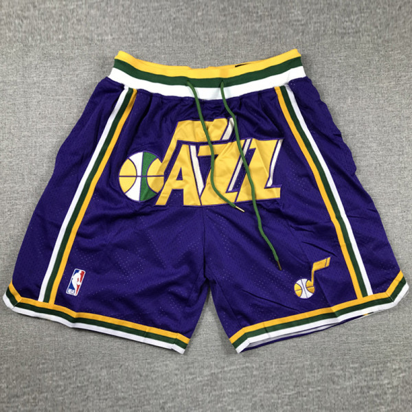 JAZZ Purple City Edition Top Quality NBA Pocket Pants *爵士队