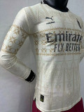 23-24 ACM Cream Color Joint Edition Long Sleeve Player Version Soccer Jersey (长袖球员)