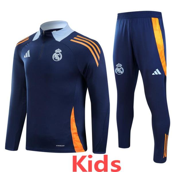 24-25 RMA Royal blue Kids Half Pull Tracksuit (童装)(半拉链)