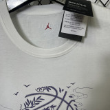 T121 Jordan White High Quality Casual T-Shirt