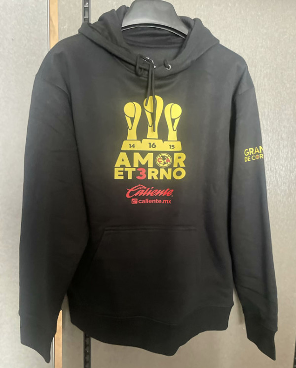 24-25 Club America Champion Black Hoody (加绒)