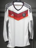 2014 Germany Home Player Version 长袖球员 Long Sleeve Retro Soccer Jersey 3星