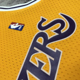 1997 LAKERS BRYANT #8 Yellow Retro Top Quality Hot Pressing NBA Jersey(圆领)