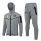 24-25 PSG Jordan Grey Hoodie Jacket Tracksuit #F583
