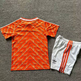 1988 Netherlands Home Kids Retro Soccer Jersey