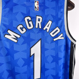 23-24 Magic McGRADY #1 Dark Blue Top Quality Hot Pressing NBA Jersey (Retro Logo)(V领)