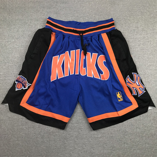 KNICKS Blue City Edition Top Quality NBA Pocket Pants #尼克斯队
