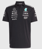 2025 F1 Mercedes Black Polo Racing Suit(有领)