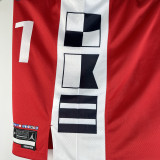 24-25 Clippers HARDEN #1 Red Top Quality Hot Pressing NBA Jersey (Trapeze Edition) 飞人版