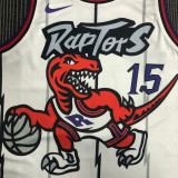 Raptors CARTER #15 White Retro Top Quality Hot Pressing NBA Jersey