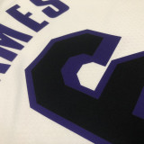 22-23 LAKERS JAMES #6 White City Edition Top Quality Hot Pressing NBA Jersey