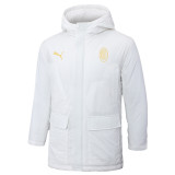 24-25 ACM White Hooded Windbreaker Fabric Cotton Coat #G255(黄标)