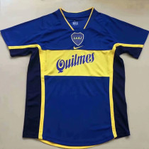 2001 Boca Juniors Home Retro Soccer Jersey