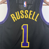 23-24 LAKERS RUSSELL #1 Black City Edition Top Quality Hot Pressing NBA Jersey