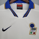 1996-1997 Italy Away White Retro Soccer Jersey