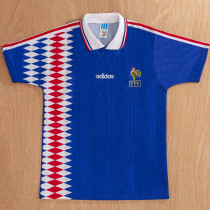 1994-1995 France Home Retro Soccer Jersey
