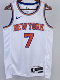 22-23 KNICKS ANTHONY #7 White Top Quality Hot Pressing NBA Jersey