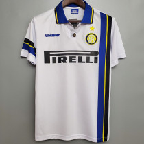 1997-1998 INT Away White Retro Soccer Jersey
