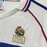 1998 France Away Retro Soccer Jersey(右胸带小字)