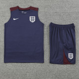24-25 England Purple Tank top and shorts suit