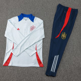 24-25 Spain Light blue Half Pull Tracksuit (半拉链)