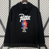 23-24 BAR Black Hoody (加绒) 黑