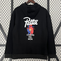 23-24 BAR Black Hoody (加绒) 黑