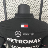 2024 F1 Mercedes Black Polo Racing Suit (有领)